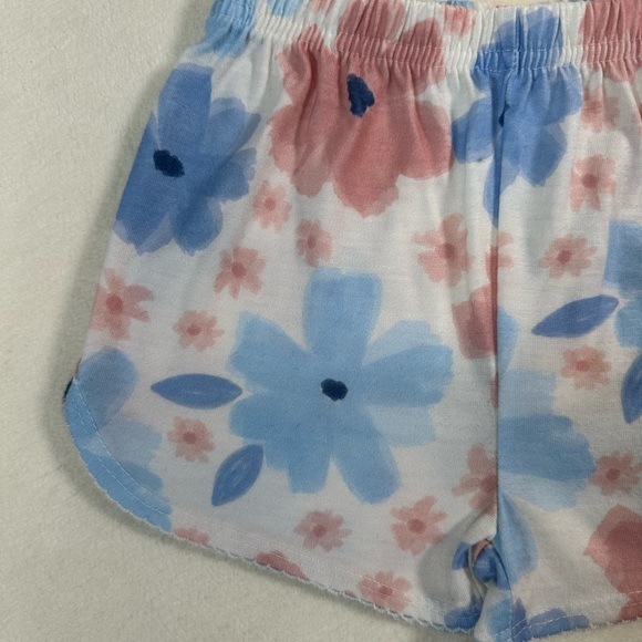 NWOT Carter's Blue and Pink Floral Shorts Size 18M - Picture 3 of 5